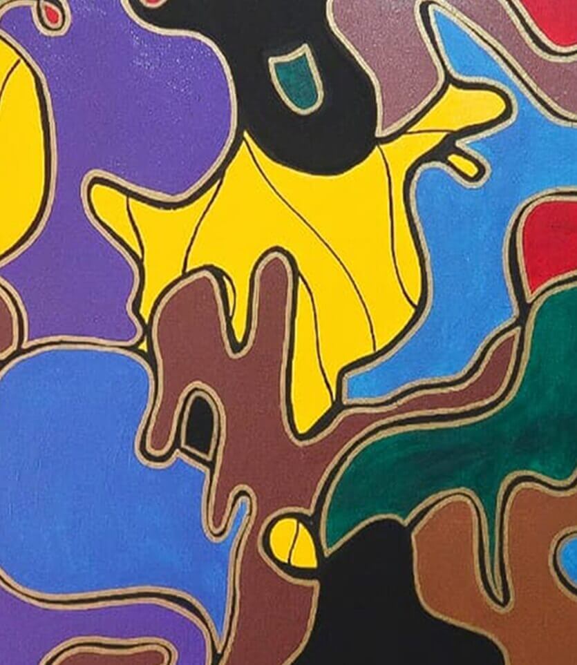 Festin de couleurs - signé par l'artiste Nada ZR.